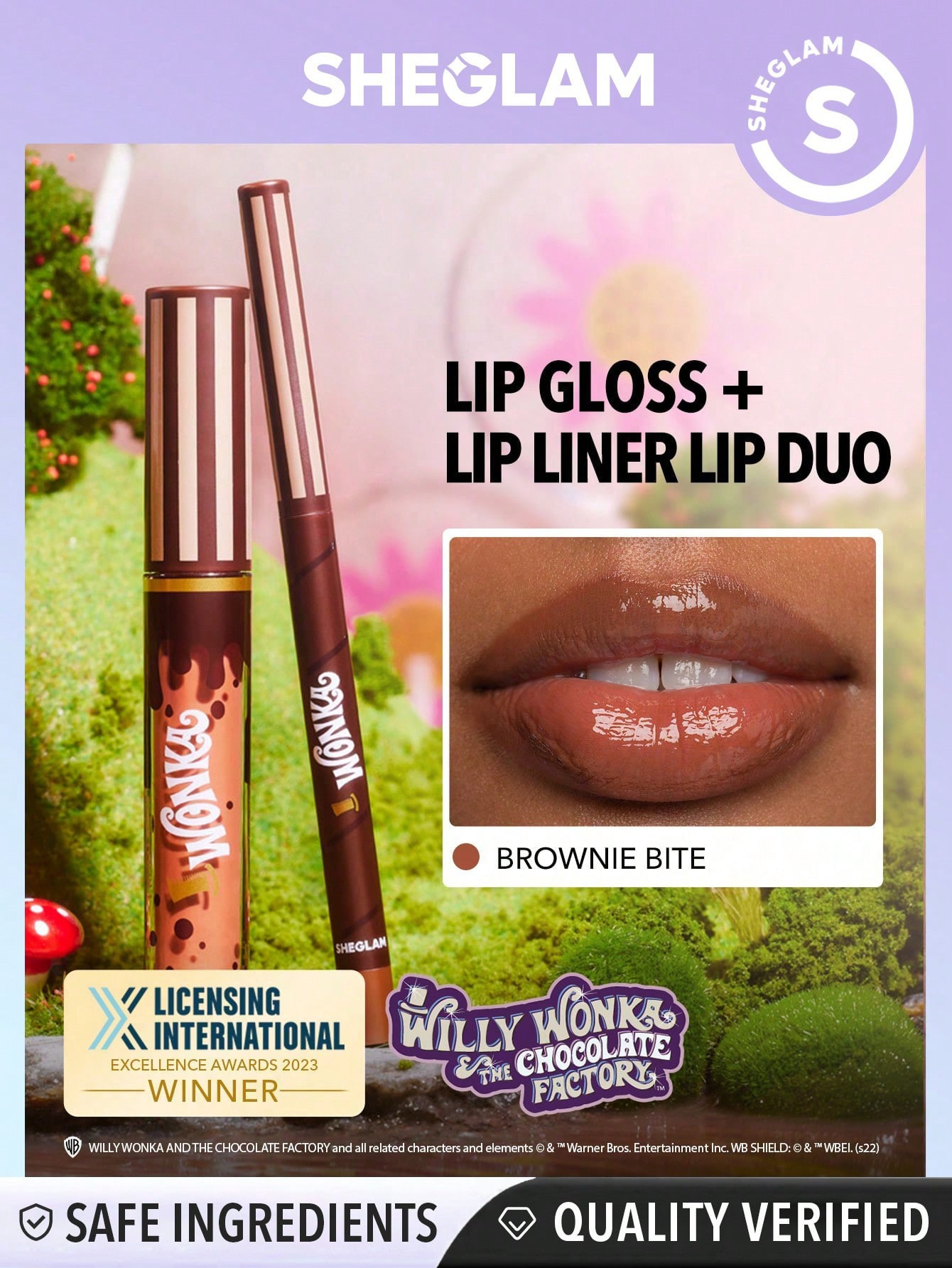 SHEGLAM Cocoa Kiss Duo lèvres - Brownie Bite - 11638347