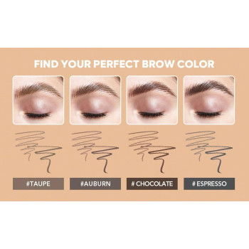 SHEGLAM Crayon À Sourcils 2 En 1 Brows On Demand - Espresso Stylus À Sourcils Liquide Étanche À L'eau, Anti-transpiration, Résistant À L'huile, Remplissage Naturel Des Sourcils Et Gel De Maquillage Pour Contourner Les Sourcils - 2395285