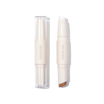 SHEGLAM Bâton De Couleur Et De Sculpture - Contour Café Et Or À Double Tête, Contour Hautement Pigmenté À Double Usage Qui Ne S'estompe Pas, Pour Éclaircissement Et Contour Professionnel - 803780