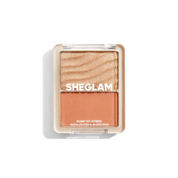 SHEGLAM Palette De Poudre Pour Le Visage Glam 101 Hybrid Highlighter & Blush Duo-vienna Blush Highlighter Sans Éblouissement, Utilisation Multiple, Non Gras, Brillance Légère Et Douce - 2992045