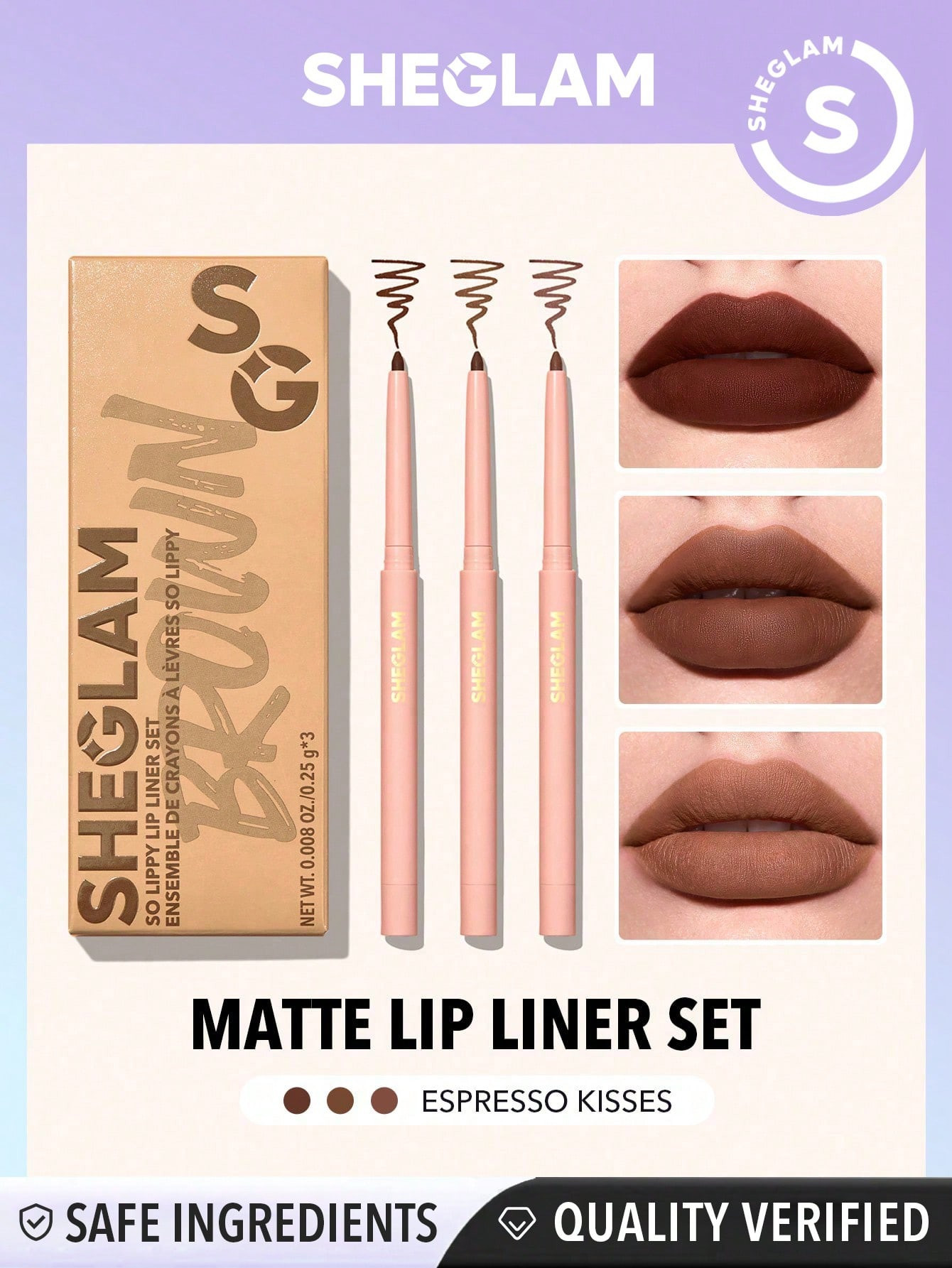 SHEGLAM Set de Liner So Lippy - Expresso Kisses - 13909054