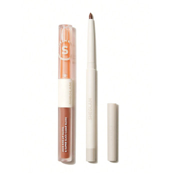 SHEGLAM Crayon à les lèvres Soft 90' Glam et set de duo pour les lèvres nude effet lèvres mordues (Pouty Nude Lip Set) - 10809099