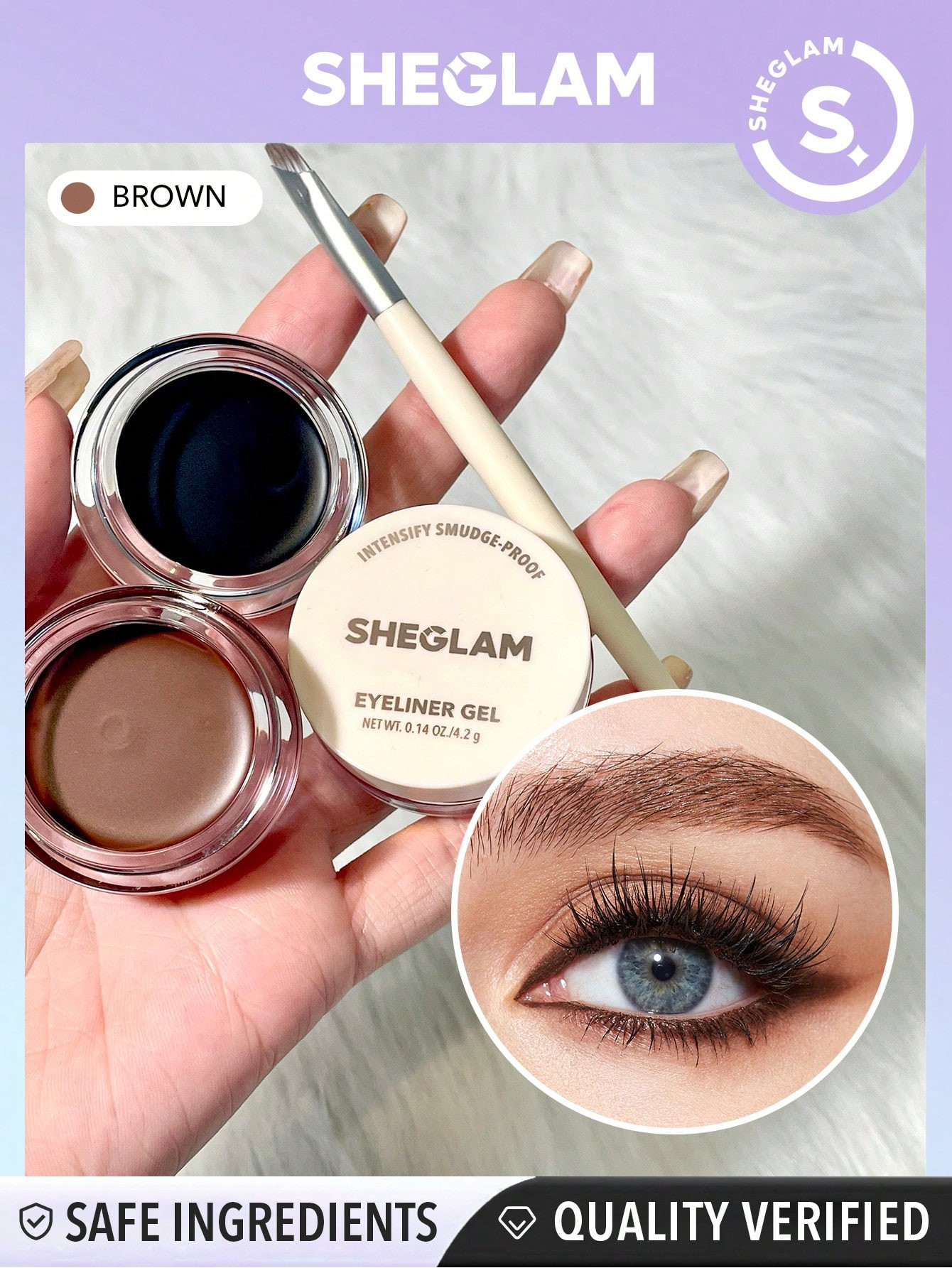 SHEGLAM Intensifier Le Gel Eye-Liner Anti-Taches-Brown - 25540368