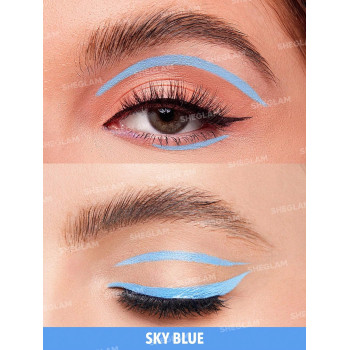 SHEGLAM Eyeliner Liquide Color Crush, Maintenant Sur 7 Couleurs, Crayon À Eyeliner Haute Pigmentation Résistant À L'eau Et À La Sueur, Facile À Utiliser, Avec Couleur Bleue - 2768460