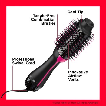 REVLON - Sèche-cheveux volumisant Salon one-step (One-Step, technologie IONIQUE et CÉRAMIQUE, cheveux longs et mi-longs) RVDR5222