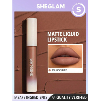 SHEGLAM Matte Allure Rouge À Lèvres Liquide-millionnaire Rouge À Lèvres Longue Tenue Haute Pigmentation Nourrissant À L'huile De Tournesol Réduire Les Fines Lignes Des Lèvres Soins Des Lèvres Maquillage Des Lèvres - 1514058