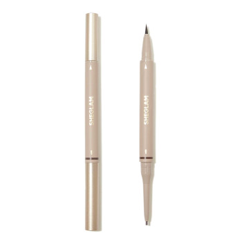 SHEGLAM Crayon À Sourcils 2-en-1 Brows On Demand - Auburn Stylo À Sourcils Liquide Étanche Et Anti-huile Résistant À La Transpiration, Remplissage Naturel De Sourcils, Gel Crème Pour Maquillage Des Sourcils - 2395296