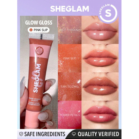 SHEGLAM Brillant à lèvres Glow Spring It On - Pink Slip - 2209018