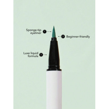 SHEGLAM Color Crush Liquid Eyeliner-outdoorsy-ish 7 Couleurs Smudge-proof Eyeliner À Haute Pigmentation Pinceau Eyeliner Résistant À La Transpiration Longue Tenue Facile À Utiliser Eyeliner Vert - 6315602