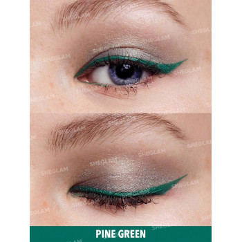 SHEGLAM Color Crush Liquid Eyeliner-outdoorsy-ish 7 Couleurs Smudge-proof Eyeliner À Haute Pigmentation Pinceau Eyeliner Résistant À La Transpiration Longue Tenue Facile À Utiliser Eyeliner Vert - 6315602