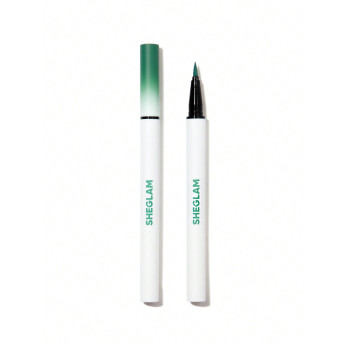 SHEGLAM Color Crush Liquid Eyeliner-outdoorsy-ish 7 Couleurs Smudge-proof Eyeliner À Haute Pigmentation Pinceau Eyeliner Résistant À La Transpiration Longue Tenue Facile À Utiliser Eyeliner Vert - 6315602