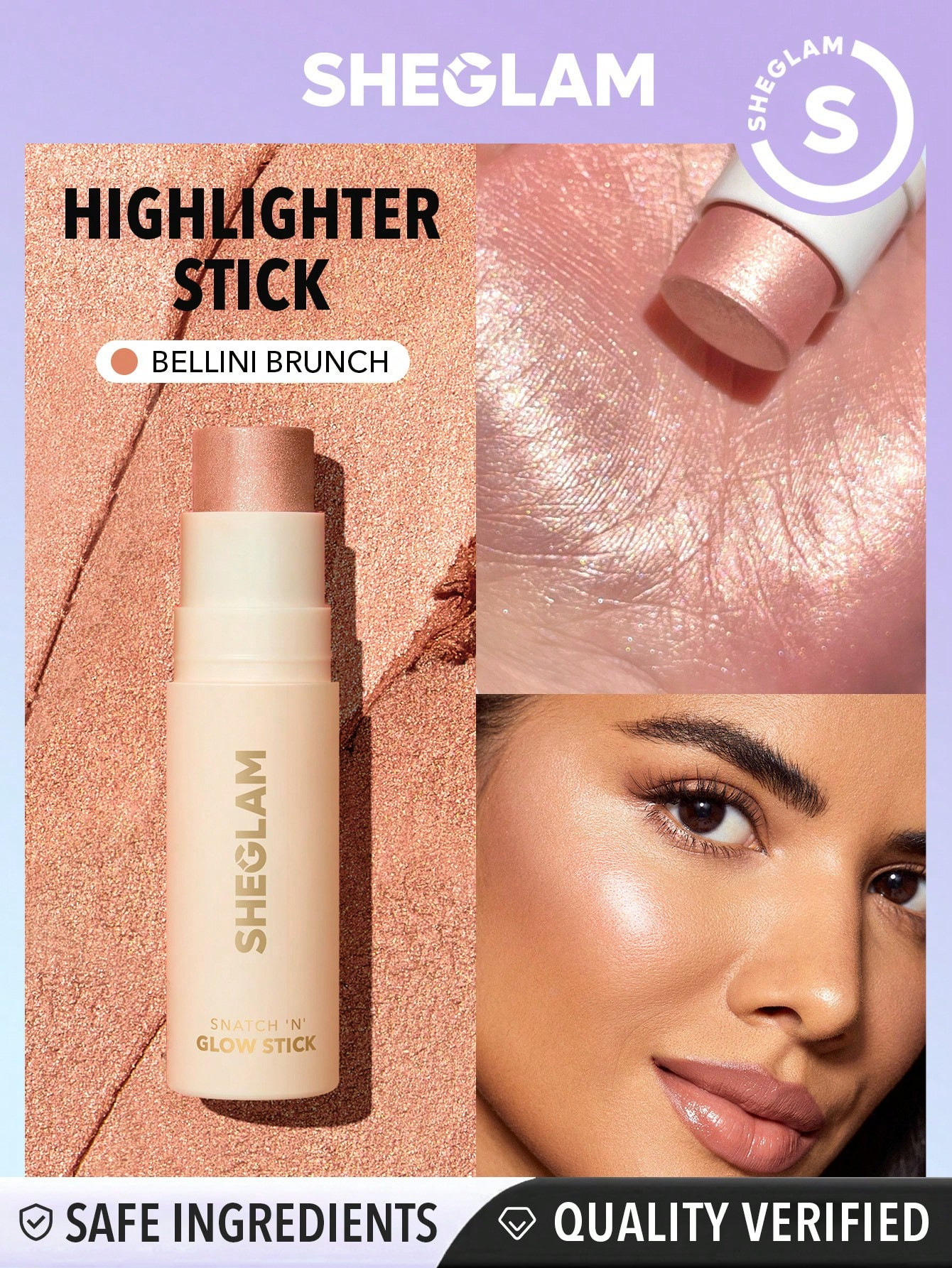 SHEGLAM Brunch Snatch 'n' Glow Stick-Bellini - 15036931