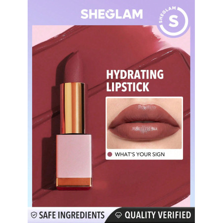 SHEGLAM Rouge À Lèvres Creme Allure - Quel Est Votre Signe - 8 Couleurs De Soin Pour Les Lèvres, Hydratant, Nourrissant, Et Brillant - 2776910