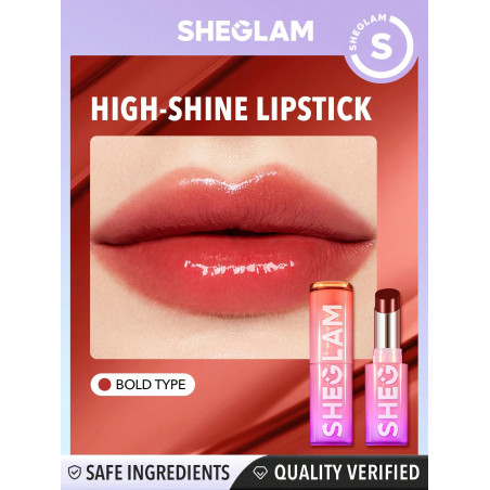 SHEGLAM Mirror Kiss High-Shine Lipstick-Bold Type - 29925409