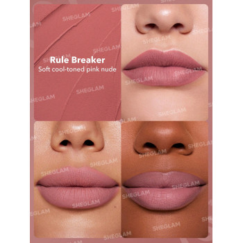 SHEGLAM Rouge À Lèvres Mat Longue Durée Dynamatte Boom-Rule Breaker 20 Couleurs Rouge À Lèvres Imperméable Mat Crémeux Incroyable Rouge À Lèvres Anti-Adhésif Anti-Transfert - 13209919