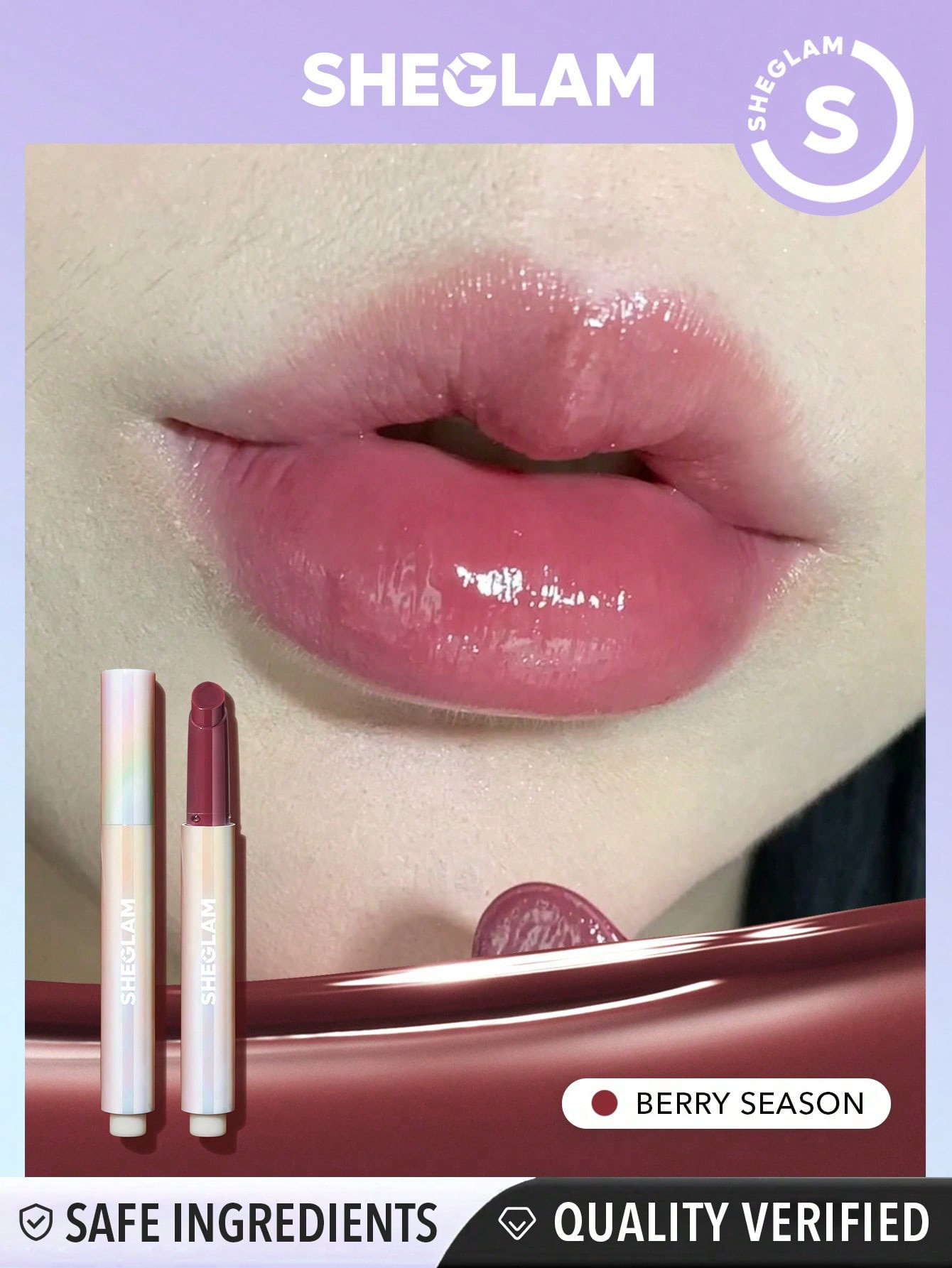 SHEGLAM Stick à lèvres repulpant Pout-Perfect Shine-Berry Season - 21116002