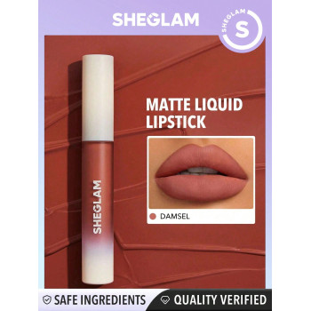 SHEGLAM Rouge À Lèvres Liquide Mat Allure - Damsel Rouge À Lèvres Longue Durée, Haute Pigmentation Nourrissant À L'huile De Tournesol Réduire Les Fines Rides Des Lèvres Soins Des Lèvres Maquillage Des Lèvres - 2369298