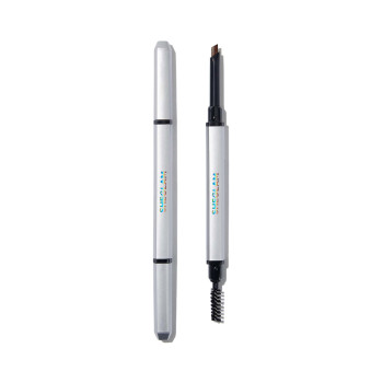 SHEGLAM Crayon À Sourcils Fin Double Extrémité - Brun Foncé Résistant À L'eau Longue Tenue Ne Coule Pas Remplissage Et Soulignement Avec Tête Triangulaire - 843078