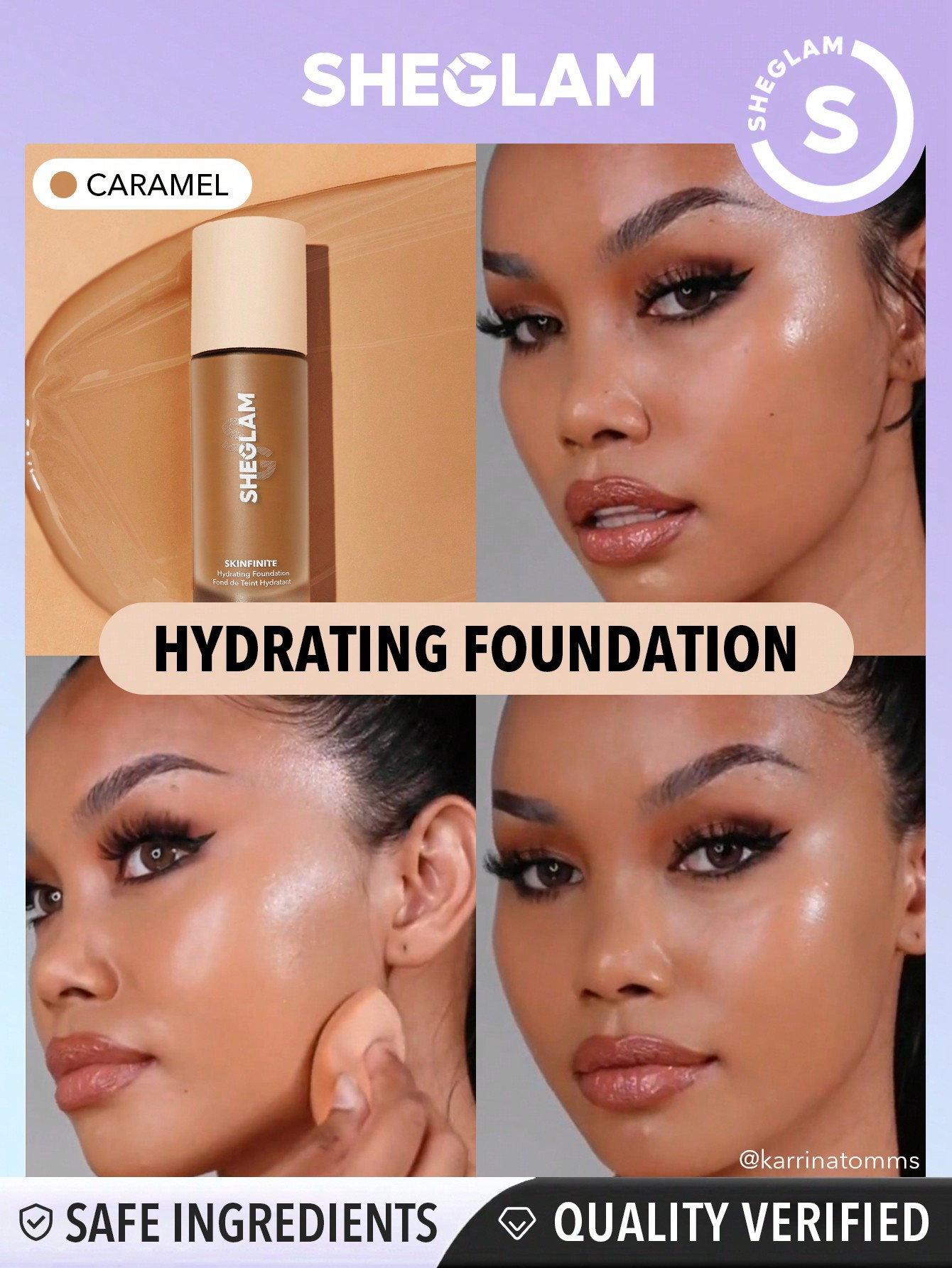 SHEGLAM Fond de Teint Hydrating Skinfinite - Caramel - 3336083