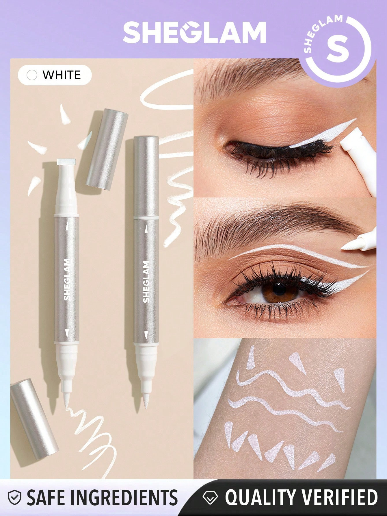 SHEGLAM Liner Duo Waterproof-White - 29491594