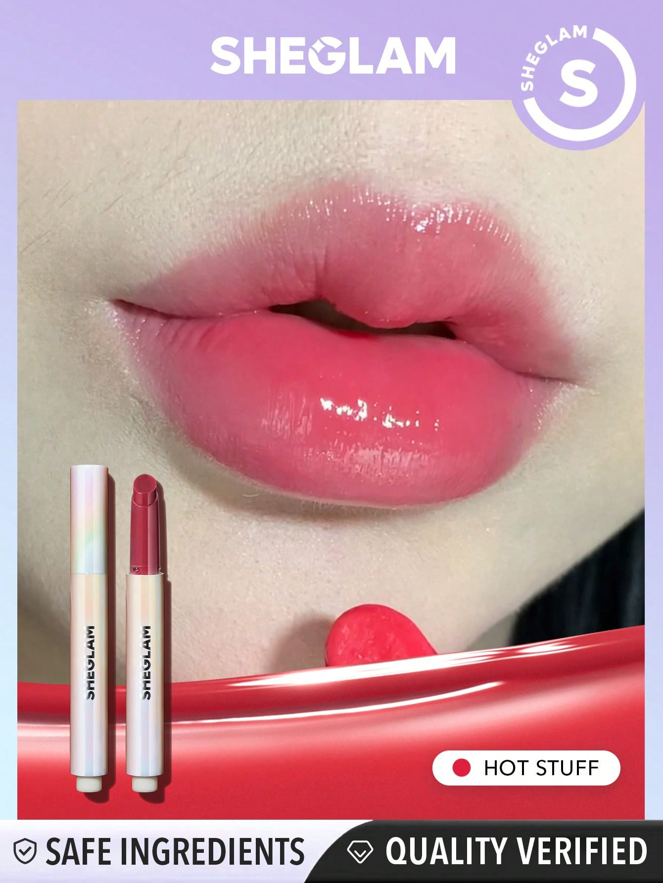 SHEGLAM Stick à lèvres repulpant Pout-Perfect Shine-Hot Stuff - 21115998