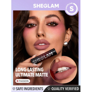 SHEGLAM Rouge à lèvres Dynamatte Boom Long-lasting Matte (Ember Rose Ver.)-Passion - 27940271