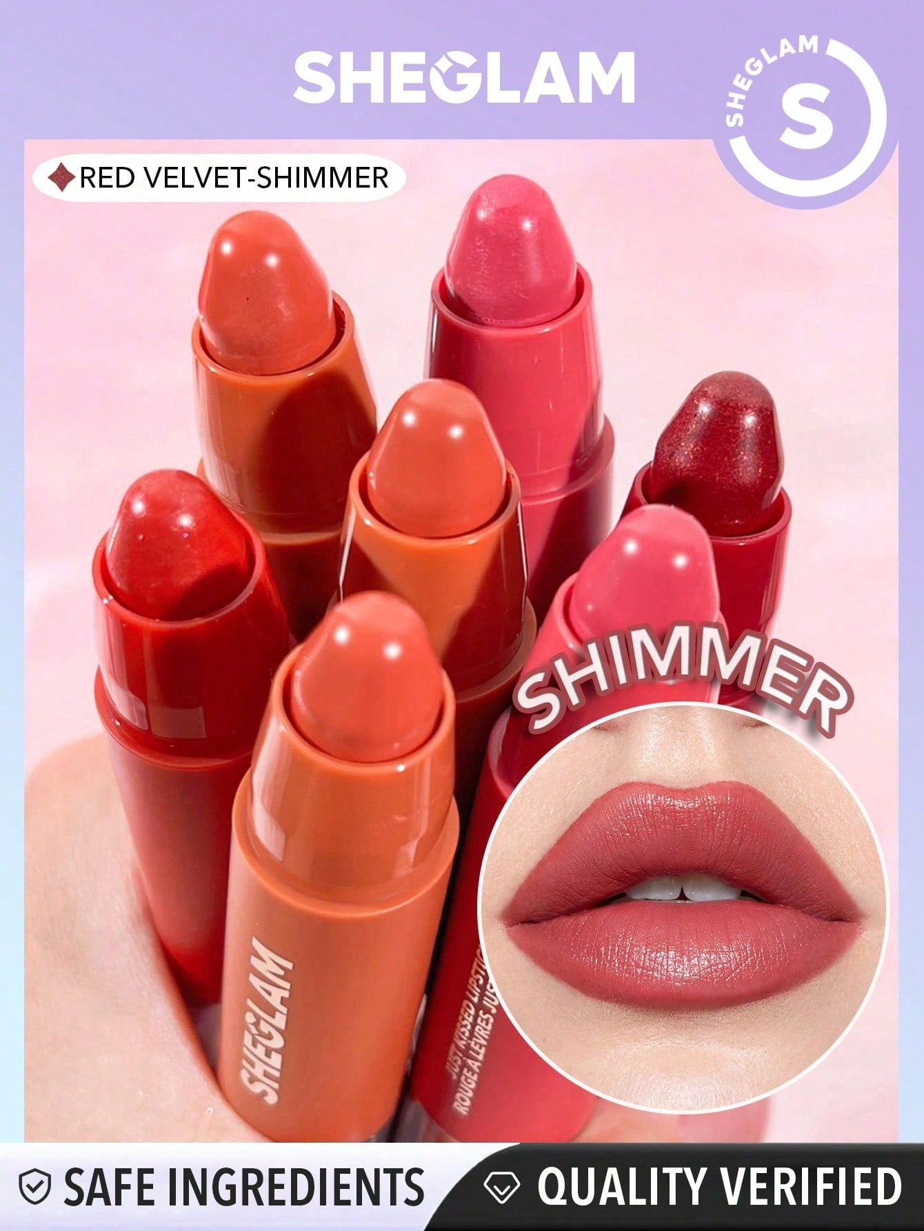 SHEGLAM Rouge à lèvres Just Kissed Crayon-Red Velvet - 23456481