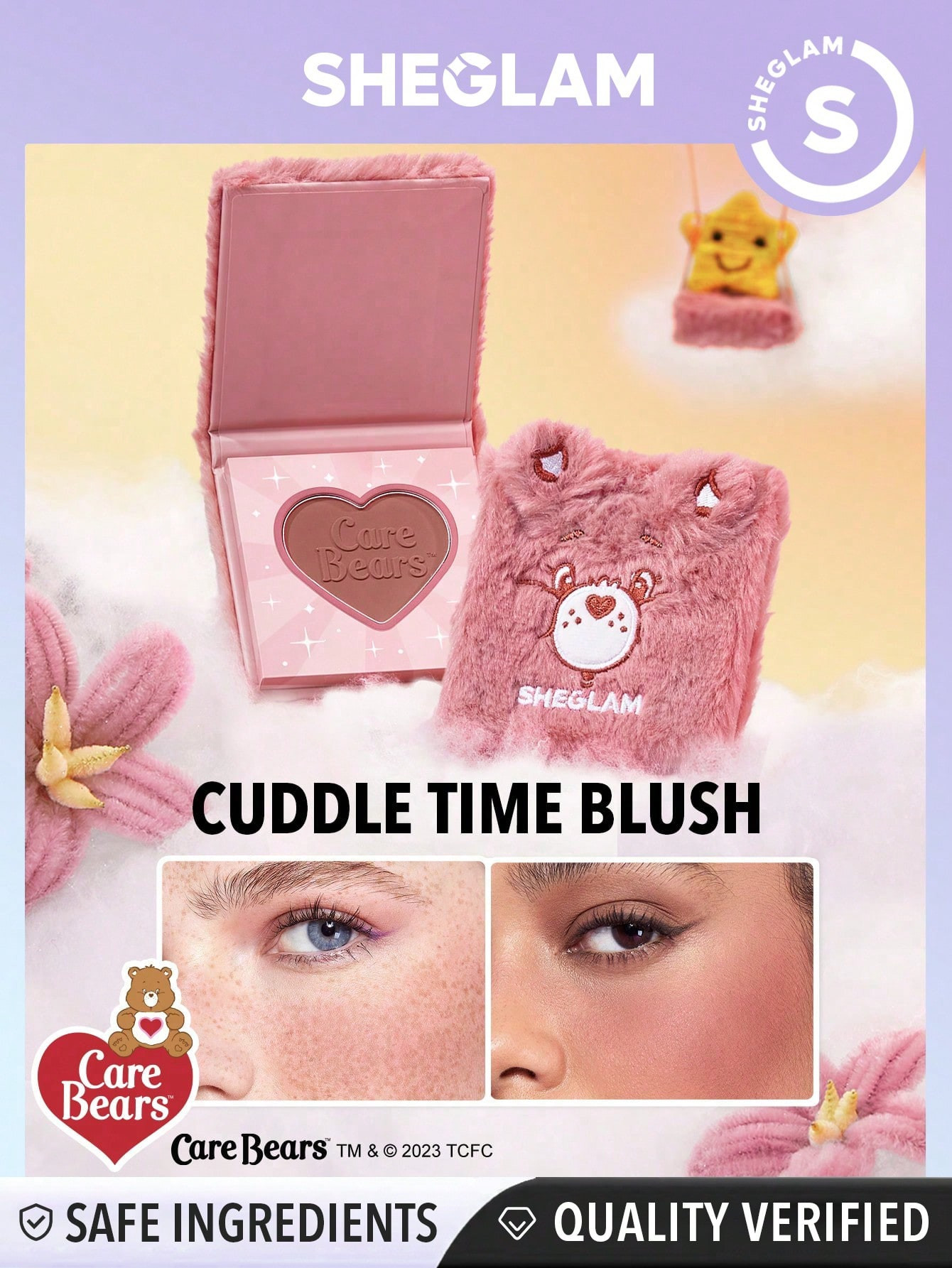 SHEGLAM X Care Bears Fard à joues Cuddle Time-Tickled Pink - 24023102