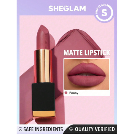 SHEGLAM Rouge À Lèvres Mat Allure - Pivoine 20 Couleurs Rouge À Lèvres À Haute Pigmentation Doux Et Velouté, Longue Tenue - 1345367