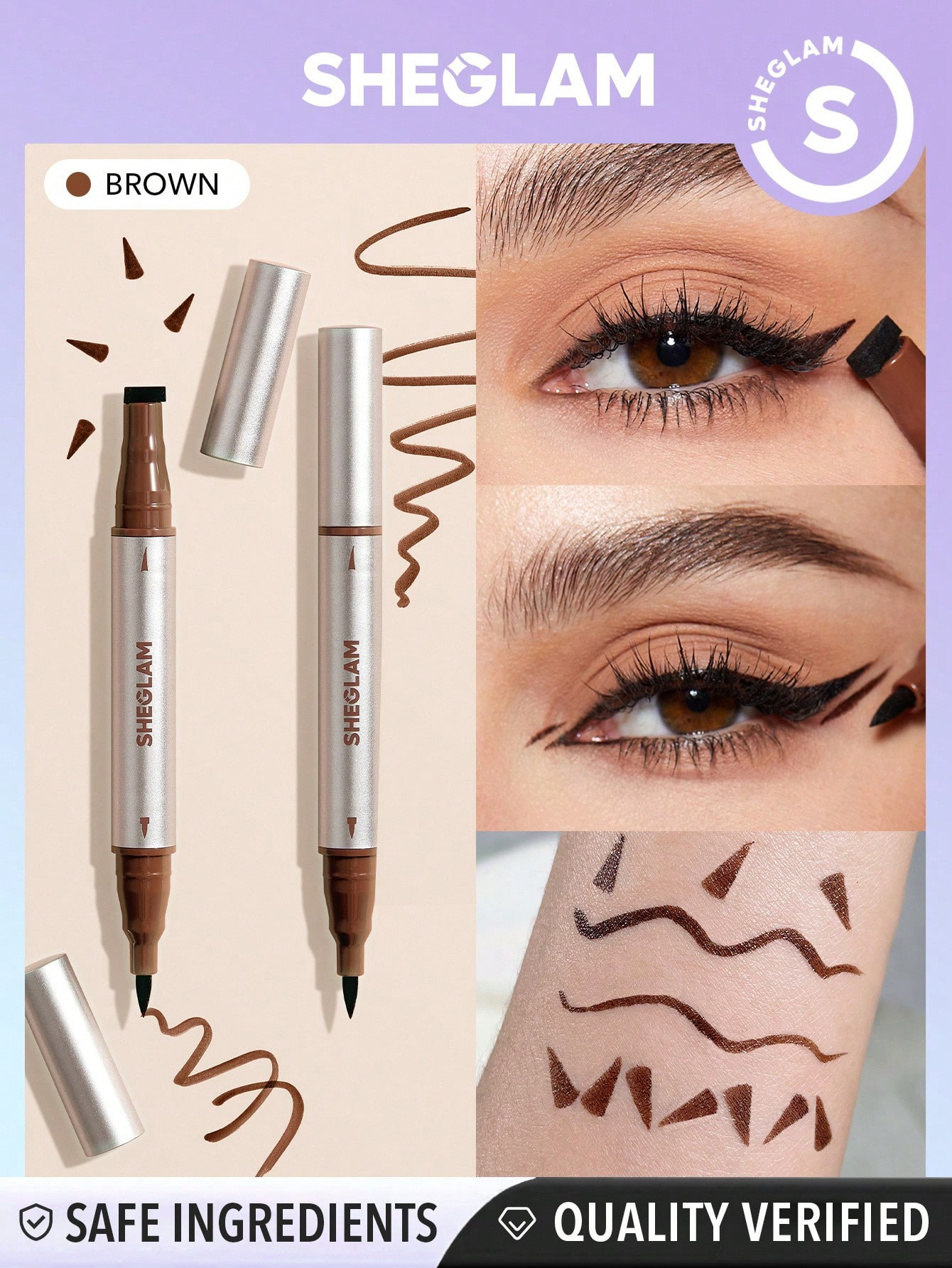 SHEGLAM Liner Duo Waterproof-Brown - 29488535