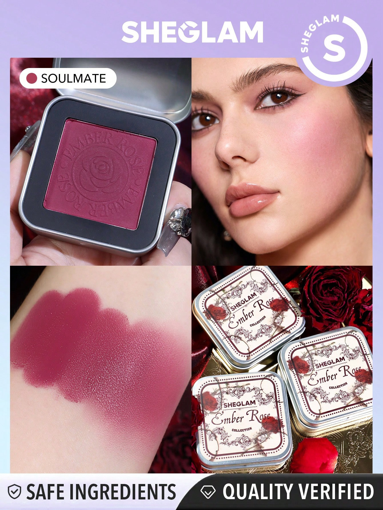 SHEGLAM Fard à joues crème Ember Rose Eternal Flame-Soulmate - 27946746