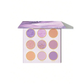 SHEGLAM Palette D'ombres À Paupières Rhapsody, 9 Couleurs Brillantes Et Mates, Reflets Métalliques, Satin Uniformément Pigmenté, Fard À Paupières Crème Facile À Estomper Et Lisse - 1185818