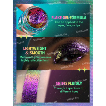 SHEGLAM Gel en flocons multichrome Chroma Zone-Hypnosis - 26380656