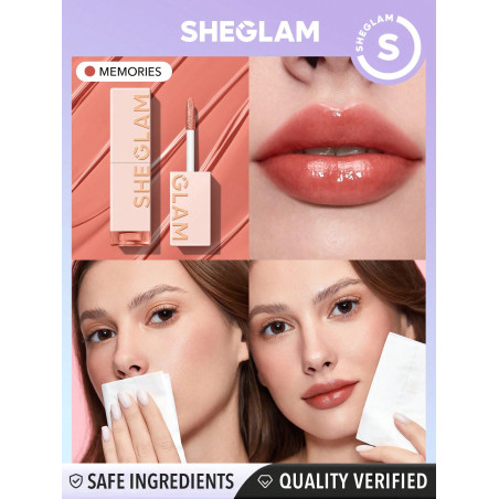 SHEGLAM Lip Tint Take A Hint-memories Gloss À Lèvres Longue Tenue À Changement De Couleur Avec Une Finition Brillante Élevée, Tache Hydratante Pour Les Lèvres Sèches, Non Collante Et Durable Toute La Journée - 3680226