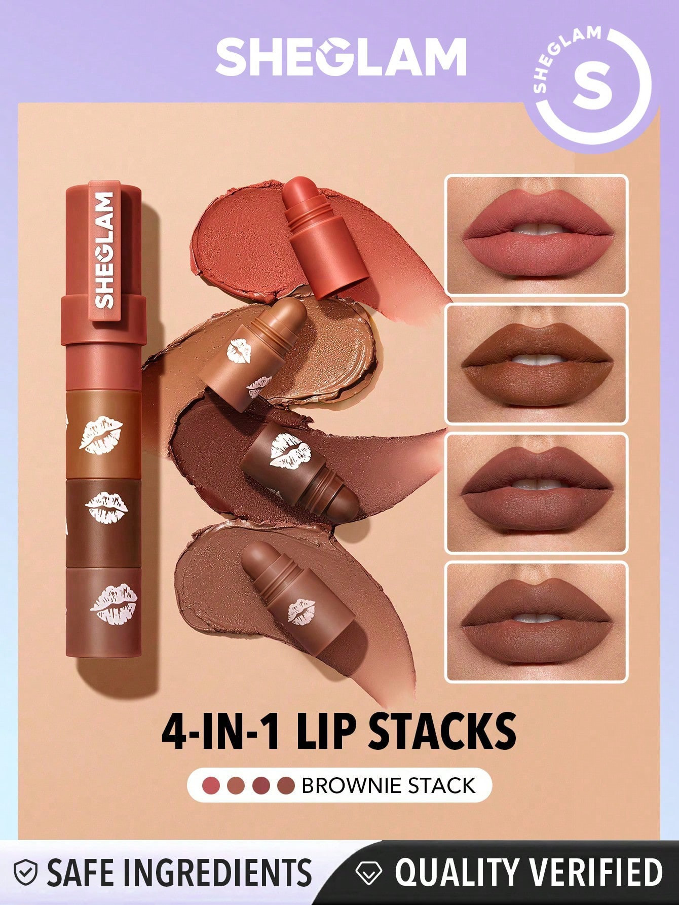 SHEGLAM Mega Lip Stacks-Petal Stack - 18366710