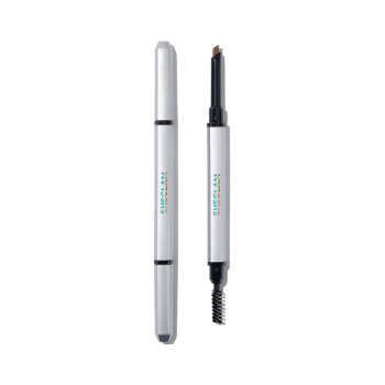 SHEGLAM Crayon À Sourcils Fin À Double Extrémité - Marron Clair, Imperméable Et À Double Tête, Longue Durée, Anti-bavure, Remplissage, Contour Et Maquillage Des Sourcils À Tête Triangulaire - 843073