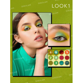 SHEGLAM Palette De Fard À Paupières Shimmer Matte Forever Feather De 12 Couleurs Avec Des Couleurs Audacieuses Rouge, Vert, Bleu, Tenue Longue Durée, Ne Tachepas, Hautement Pigmentée Et Douce Pour Un Maquillage Des Yeux Agréable - 2652590