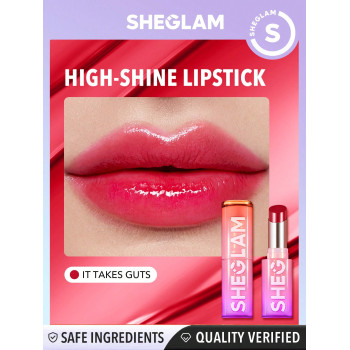 SHEGLAM Mirror Kiss High-Shine Lipstick-It Takes Guts - 29924948