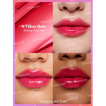 SHEGLAM Mirror Kiss High-Shine Lipstick-It Takes Guts - 29924948