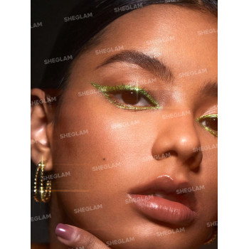 SHEGLAM Party Glitter Liner-vip Gel Pour Ombres À Paupières Liquides Vert À Haute Brillance À Tenue Longue Fortement Pigmenté Y2k En Vert - 11860415