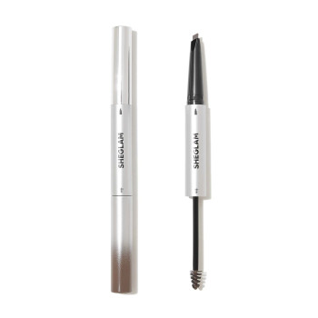 SHEGLAM Crayon Et Crème À Sourcils 2-en-1 Fill Me In , Crayon À Sourcils À Double Extrémité Résistant À La Sueur Et Imperméable Aux Tâches, Gel Naturel Non Gras Et Résistant Aux Bavures Pour Sourcils Maquillage - 1718045