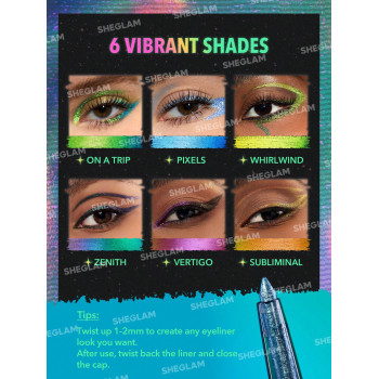 SHEGLAM Chroma Zone Eye-liner gel Multichrome-Subliminal - 5211707