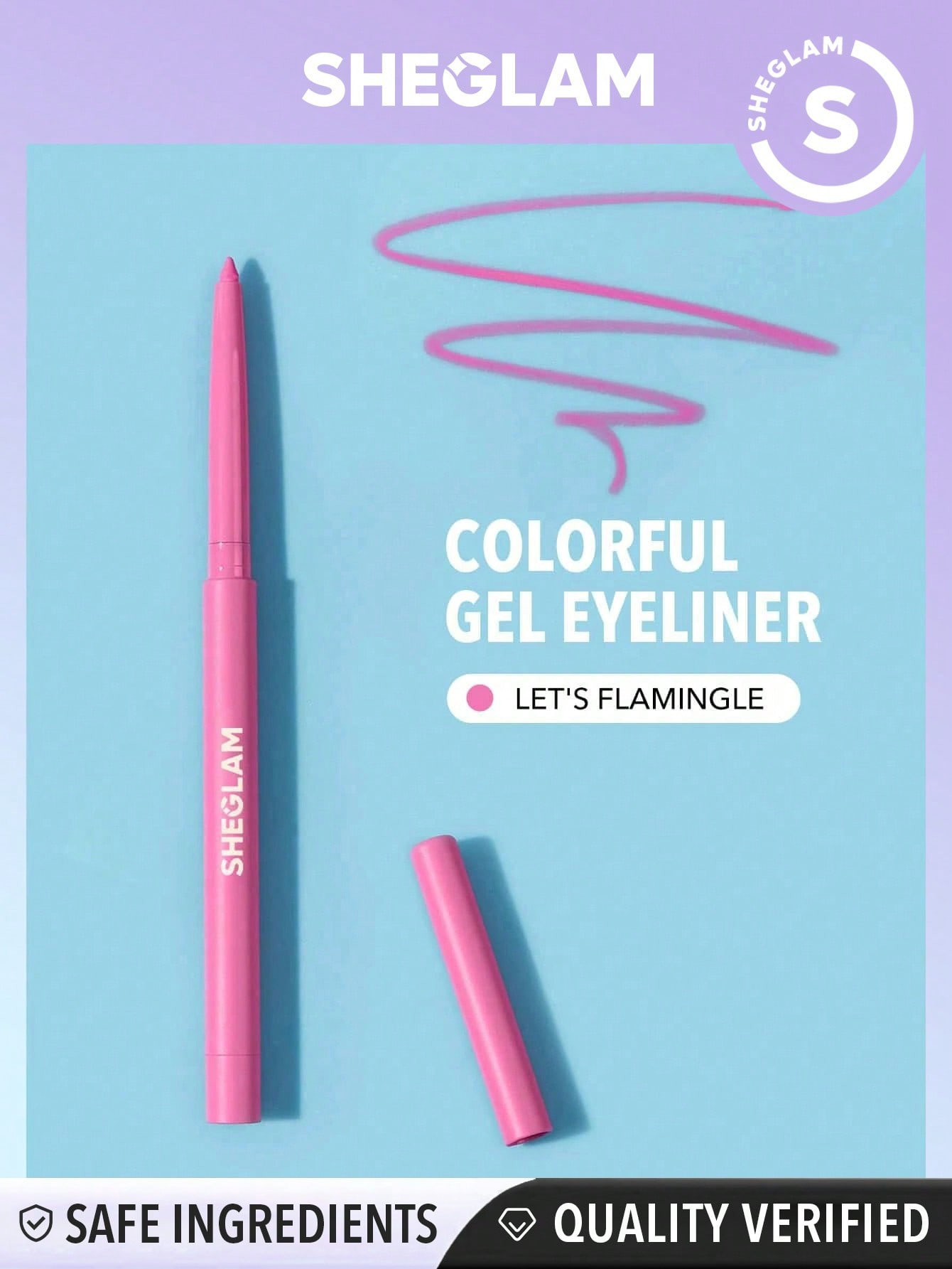 SHEGLAM Eyeliner gel coup de couleurs-Let's Flamingle - 3611271