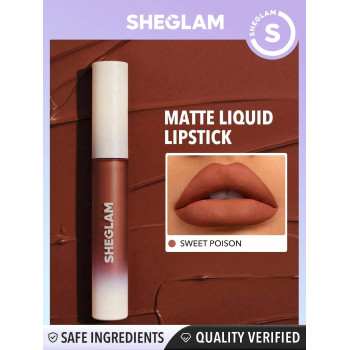 SHEGLAM Matte Allure Rouge À Lèvres Liquide-sweet Longue Tenue Rouge À Lèvres Haute Pigmentation Nourrissant À L'huile De Tournesol Réduit Les Fines Lignes Des Lèvres Soins Des Lèvres Maquillage Des Lèvres - 1514032