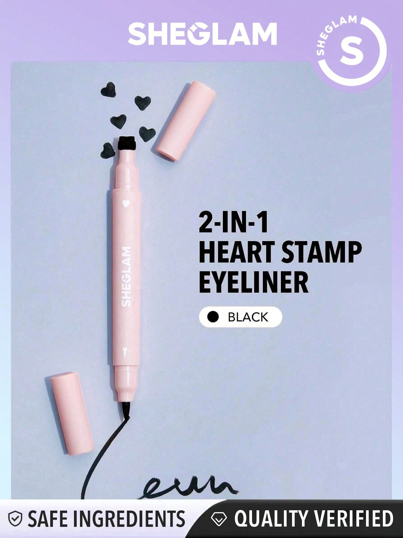 SHEGLAM Eyeliner timbre 2 en 1 cœur œil - 11340181