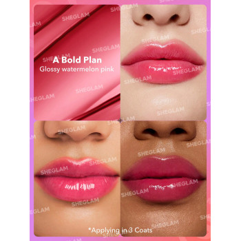 SHEGLAM Mirror Kiss High-Shine Lipstick-A Bold Plan - 29925406