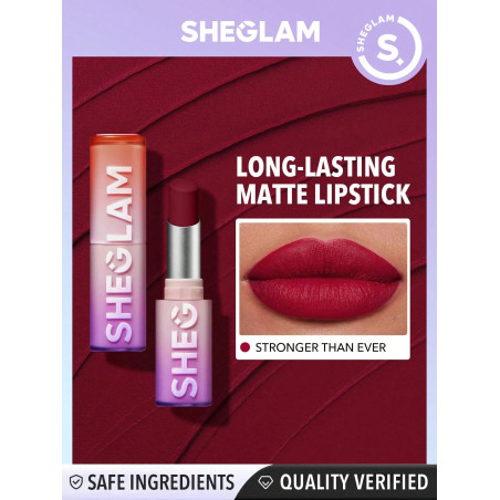 SHEGLAM Rouge à lèvres mat longue durée Dynamatte Boom--Stronger Than Ever - 13209926