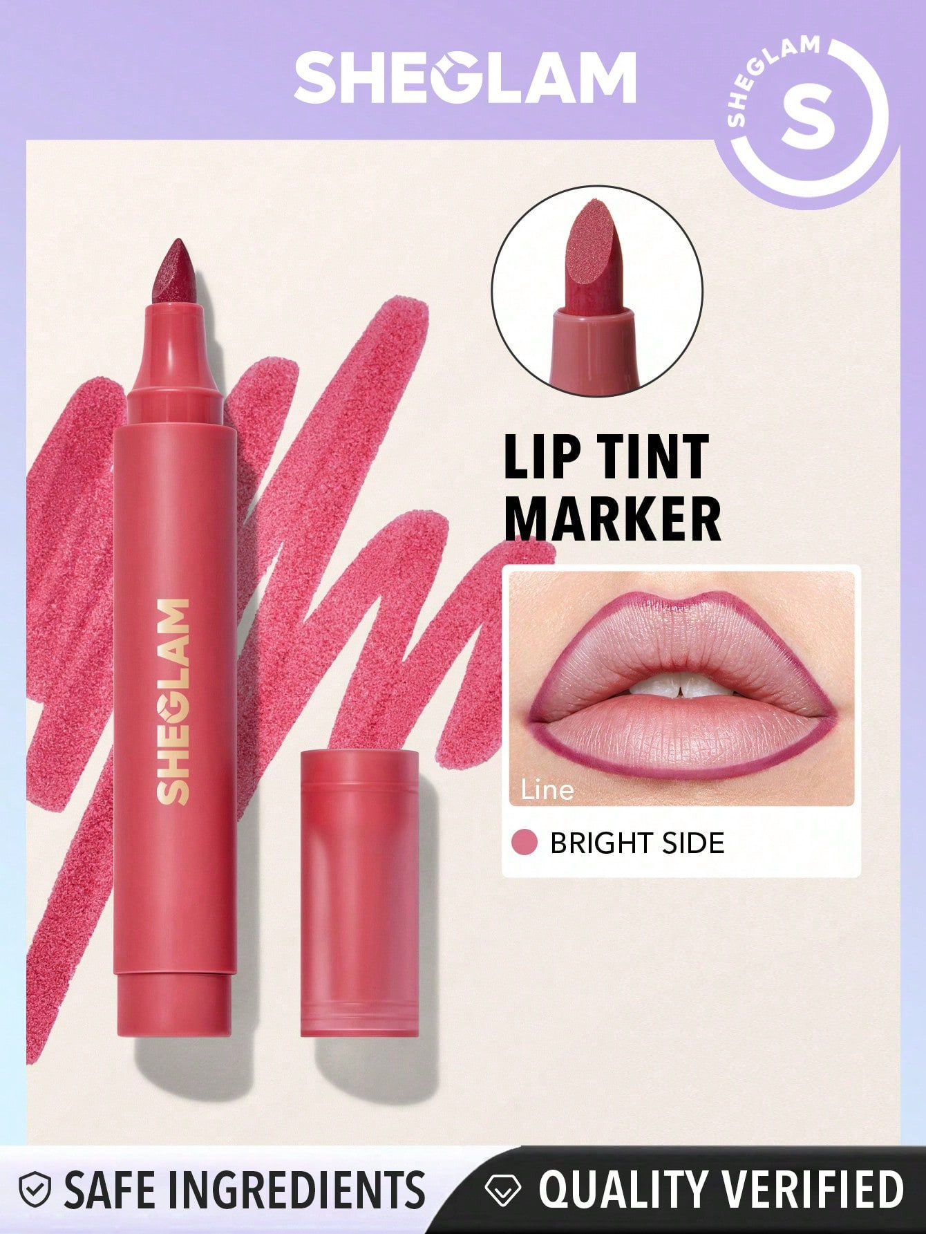 SHEGLAM Lip Tint pour les lèvres Love Stained-Bright Side - 19057960