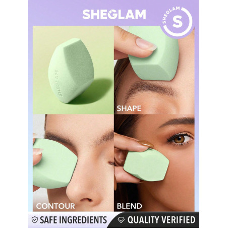 SHEGLAM À Multiples Faces Maquillage Doux Maquillage Mixeur Pour Fond De Teint Highlighter Contouring Mélange Séchage Rapide Beauté Outil De Maquillage - 15338502