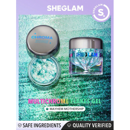 SHEGLAM Gel en flocons multichrome Chroma Zone-Mayhem Mothership - 26380658